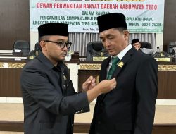 Sipenpri Resmi Dilantik Jadi Anggota DPRD Tebo,