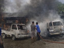 Rumah dan Bengkel di Desa Rantau Api Ludes Terbakar