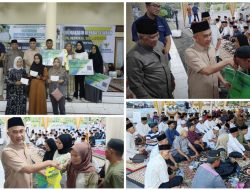 Dalam Momentum Buka Puasa Bersama, Bupati Bungo Salurkan Zakat Baznas
