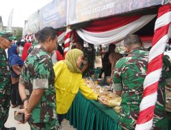 Korem 042/Gapu Gelar Bazar Ramadhan TNI 2026, Warga Jambi Timur Antusias Berburu Sembako Murah