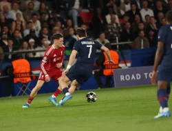 PSG Bekuk Liverpool 2-0 di Leg Pertama Perempat Final Liga Champions