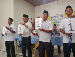 Pencabutan Nomor Urut Cakades Perintis Jaya Berlangsung Tertib, Empat Kandidat Siap Bertarung