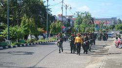 Keringat Jadi Bukti, Prajurit Kodim 0416/Bute Libas Hanmars 10 Km & Renang Militer