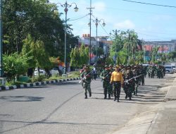 Keringat Jadi Bukti, Prajurit Kodim 0416/Bute Libas Hanmars 10 Km & Renang Militer