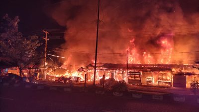 Breaking News…Kebakaran Hebat Terjadi di Pasar Atas Muara Bungo