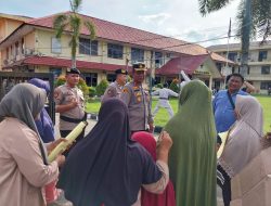 Geram Sawah Diserbu PETI, Emak-Emak Lubuk Benteng Datangi Polres