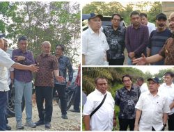 Bersama BWS Sumatera VI Jambi Kementerian PUPR, Bupati Bungo Tinjau Progres Irigasi Batang Uleh