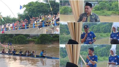 Festival Pacu Perahu Karang Taruna di Tanjung Gedang Resmi Dibuka, Wabup Bungo Beri Apresiasi