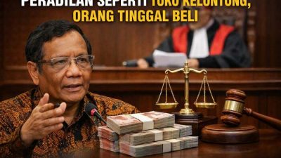 Mahfud MD: Peradilan Bisa Diperjualbelikan, Ibarat Toko Kelontong