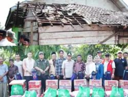 Wabup Tebo Serahkan Bantuan, Korban  Angin Puting Beliung di Rimbo Bujang