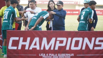 Gubernur Al Haris Dukung Liga 4 Digelar di Stadion Swarna Bhumi, Persebri Wakili Jambi ke Tingkat Nasional