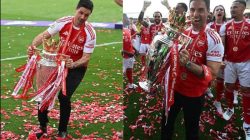 Arteta Larut dalam Euforia Gelar Liga Inggris, Arsenal Kini Bidik Trofi Liga Champions