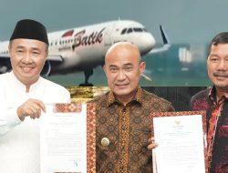 Batik Air Resmi Terbang Harian dari Muara Bungo, Tiga Kepala Daerah Teken MoU