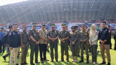 Wakil Gubernur Jambi Hadiri Upacara HUT Satpol PP, HUT Damkar dan HUT Satlinmas di Kota Palembang