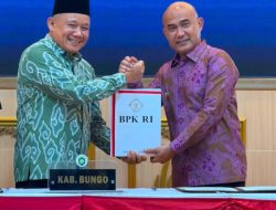 Pemkab Bungo Raih Opini WTP LKPD Tahun 2025, LHP BPK Diterima Bupati 