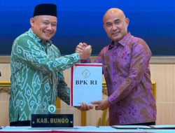 Pemkab Bungo Raih Opini WTP LKPD Tahun 2025, LHP BPK Diterima Bupati 