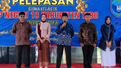 SMPN 18 Tebo Lepas 50 Siswa Kelas IX, Usung Semangat “Vanguard Generation” Menuju Masa Depan Gemilang