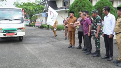Bupati Tebo Lepas Distribusi Logistik Pilkades Serentak 2026
