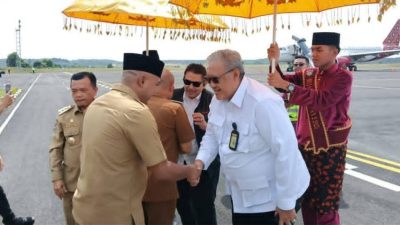 Bupati Tebo Sambut Penerbangan Perdana Batik Air Rute Jakarta–Muara Bungo