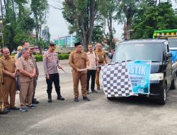 Lepas Pendistribusian Logistik Pilrio Serentak, Wabup Ajak Pemilihan Damai