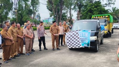 Lepas Pendistribusian Logistik Pilrio Serentak, Wabup Ajak Pemilihan Damai