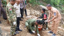 Sinergi TNI dan Pemda, Jembatan Garuda Tahap V Resmi Dibangun di Dusun Babeko