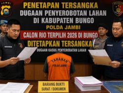 Salah Satu Rio Terpilih di Bungo Berstatus Tersangka, Kasus Dugaan Penyerobotan Lahan