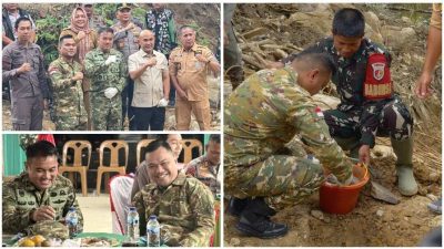 Sinergi Bersama, Ketua DPRD Bungo, Dandim 0416/Bute dan Bupati, Groundbreaking Jembatan Garuda di Babeko