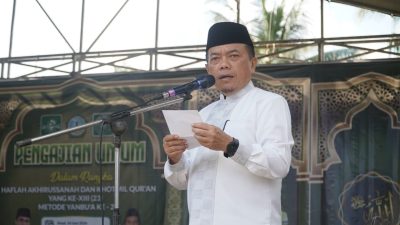 Gubernur Al Haris Hadiri Pengajian Umum dan Berikan Dukungan Pembangunan Pesantren