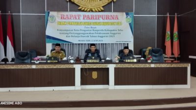 Rapurna DPRD Tebo, Bahas Pertanggungjawaban Pelaksanaan APBD Tahun 2025