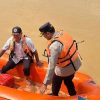 Kapolres Tebo Pimpin Penertiban PETI di Sungai Batanghari, Dua Rakit Tambang Dimusnahkan