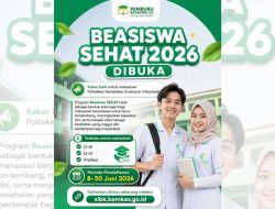 Beasiswa SEHAT 2026 Resmi Dibuka, Mahasiswi Poltekkes Kemenkes Berprestasi Bisa Daftar hingga 30 Juni