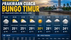 Prakiraan Cuaca Bungo Timur Hari Ini, Siang Cerah dan Malam Berpotensi Hujan Ringan