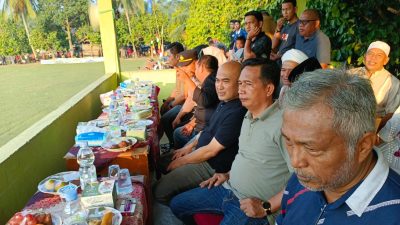Bupati Bungo Saksikan Partai Final Open Turnamen Bola Kaki di Dusun Lubuk Benteng