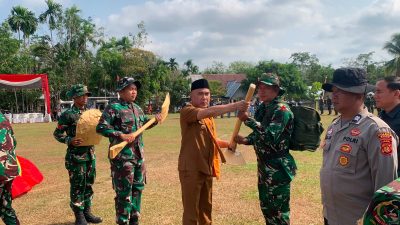 TMMD Ke-129 Resmi Dimulai, TNI Buka Jalan 2 Kilometer di Tanjung Agung