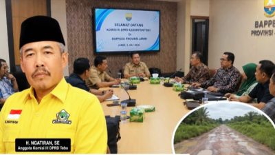 DPRD Tebo Kawal Pembangunan Jalan Padang Lamo, Minta Anggaran Rp70 Miliar Tak Dipangkas