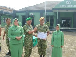 Dandim 0416/Bute Pimpin Korps Rapor, Lepas Personel Purna Tugas dan Pindah Satuan
