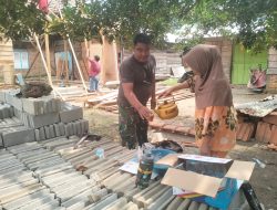 Teh Hangat Ibu Upik Warnai Kebersamaan Satgas TMMD di Bungo