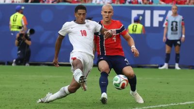 Bellingham Borong Dua Gol, Inggris Comeback Tumbangkan Norwegia dan Lolos ke Semifinal Piala Dunia 2026