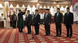 Gubernur Al Haris Lantik Lima Pejabat Pimpinan Tinggi Pratama, Tekankan Penguatan Kinerja, Kekompakan Tim, dan Integritas