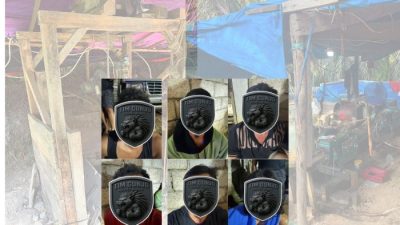 Digerebek di Perut Bumi, Enam Penambang Emas Ilegal “Lubang Jarum” Diciduk Polisi