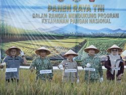 Gubernur Al Haris Hadiri Panen Raya TNI di Desa Kota Baru Geragai, Dukung Ketahanan Pangan