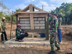 Satgas TMMD Ke-129 Mulai Bangun Tugu Prasasti di Titik Nol Tanjung Agung