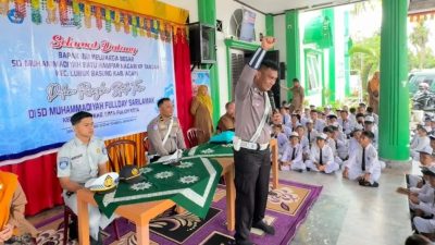 Jasa Raharja Bukittinggi Tanamkan Budaya Tertib Lalu Lintas Sejak Dini di SD Muhammadiyah Sarilamak