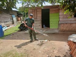Satgas TMMD Tunjukkan Kepedulian Lewat Aksi Bersih Pekarangan Rumah