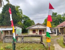 Merah Putih Berkibar, TMMD Ke-129 Bangun Semangat Kemerdekaan di Desa Tanjung Agung
