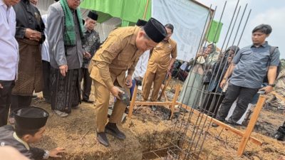 Wabup Dayat Letakan Batu Pertama Pembangunan Gedung PCNU Kabupaten Bungo