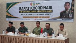 Danrem 042/Gapu Pimpin Rakor Satgas Karhutla, Perkuat Sinergi Cegah Kebakaran Hutan dan Lahan