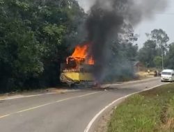 Truk Sembako Dibakar Usai Kecelakaan, Polisi Buru Pelaku di Mangupeh