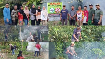 Aksi Bersih-bersih Lingkungan, Camat Haris Edukasi Warga Stop Buang Sampah Sembarangan